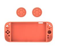 Coque de protection en silicone pour Switch 2, coque intégrale antichoc avec texture antidérapante, coque souple pour console portable NS 2, accessoire de jeu léger et durable (orange)