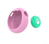 Coque de protection en silicone pour Tamagotchi Connection Virtual Pet avec capuchons de touches et cordon de protection d'écran - Résistante aux rayures - Pour enfants - Rose