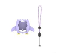 Coque de protection en silicone pour Tamagotchi Paradise avec cordon de serrage, anti-poussière et anti-choc, pour console d'animal domestique, accessoire de peau souple (violet)