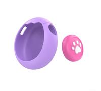 Coque de protection en silicone pour Tamagotchi Paradise avec touches et cordon conçu pour protéger contre les rayures, les chocs et les chutes accidentelles (coque + clé pruple)