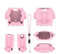 Coque de protection en silicone pour Tamagotchi Paradise, coque en silicone antichoc et anti-rayures avec cordon de serrage pour Tamagotchi Paradise (rose)