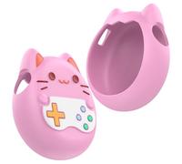 Coque de protection en silicone pour Tamagotchi Paradise - Motif chat virtuel - Souple - Résistante aux chocs et à la poussière - Accessoires pour appareil de jeu Tamagotchi (rose)