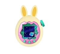 Coque de protection en silicone pour Tamagotchi Paradise, protection complète contre les chutes, avec oreilles de lapin, facile à nettoyer, couleurs macarons mignonnes pour Tamagotchi Paradise (jaune)
