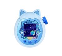 Coque de protection en silicone pour Tamagotchi Paradise, protection intégrale contre les chutes, coque souple avec oreilles de chat, facile à nettoyer, couleurs macarons mignons (bleu)