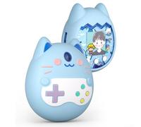 Coque de protection en silicone pour Tamagotchi Pix, coque souple antichoc avec découpes précises, peau pour console de jeu virtuelle pour animaux de compagnie, facile à nettoyer, violet (bleu)