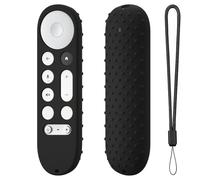 Coque de protection en silicone pour télécommande Google TV Streamer 4K TV 2024 pour Google GY3LE (noir)