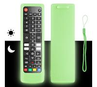 Coque de protection en silicone pour télécommande LG AKB74915324 AKB76037605 AKB74475481 AKB75375608 TV avec cordon de serrage Vert fluo
