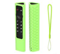 Coque de protection en silicone pour télécommande NVIDIA-Shield TV Pro, résistante aux chocs, lavable, texture antidérapante, utilisation pour divertissement à domicile (vert fluo)