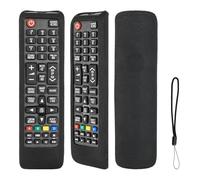 Coque de protection en silicone pour télécommande Samsung BN59-01175N BN59-01175Q BN59-01175P BN59-01315B TV avec cordon (Noir)
