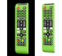 Coque de protection en silicone pour télécommande Samsung TV Glow in The Dark - Bn59-01301A, Bn59-01315A, Bn59-01199F (vert brillant) - 【2 paquets】