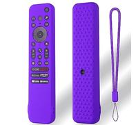 Coque de protection en silicone pour télécommande Sony RMF-TX810U RMF-TX811U RMF-TX910U, coque de protection antichoc et antidérapante avec lanière (violet)