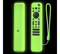 Coque de protection en silicone pour télécommande Sony RMF-TX920U RMF-TX910U - Coque souple antidérapante et résistante aux chocs avec cordon de serrage (vert lumineux)