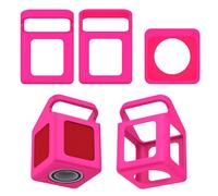 Coque de Protection en Silicone pour Tonies Toniebox 1 Lecteur Audio, Housse Antichoc Antidérapante Résistante aux Rayures avec Poignée de Transport, Coque Unie, Accessoire pour Enceinte