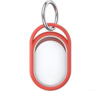 Coque de protection en silicone pour Xiaomi Smart Tag avec porte-clés, coque anti-perte pour pochette en TPU, porte-clés pour clés, sacs, bagages et animaux domestiques (rouge)