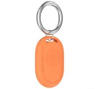 Coque de protection en silicone pour Xiaomi Tag conçue pour s'adapter aux modèles BLE et UWB avec porte-clés pour une portabilité fonctionnelle (orange)