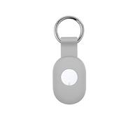 Coque de Protection en Silicone pour Xiaomi Tag, Housse de Protection Anti-Chute et Anti-Poussière avec Crochet Porte-Clés, Skin Souple Anti-Choc pour Traceur Intelligent, Étui Intégral (Gris)