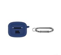 Coque de protection en silicone robuste pour JBL Tune Beam 2 - Résistante aux rayures - Avec crochet - Pour voyage, bureau, sport - Bleu