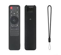 Coque de protection en silicone souple, anti-chocs, anti-poussière et lavable, compatible avec télécommande TV LG MR25GA (noir)