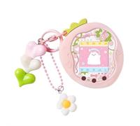 Coque de protection en silicone souple avec pendentif cœur ou étoile pour Tamagotchi Paradise uni, décoration anti-rayures (rose)