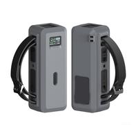 Coque de protection en silicone souple avec trou pour écrou de 6,35 mm, poignée, anti-poussière, anti-rayures, antidérapant, anti-perte (gris)