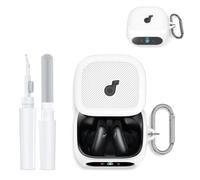 Coque de protection en silicone souple pour Anker Soundcore Liberty 5 Pro, kit d'accessoires résistant aux chocs, mousqueton et stylo de nettoyage, protection complète contre les chocs, les rayures et