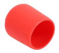 Coque de protection en silicone souple pour canne à pêche avec trous de drainage, matériau élastique respirant pour différentes tailles de canne à pêche (M, rouge)