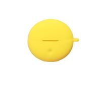 Coque de protection en silicone souple pour casque OPPO Enco Clip2, résistante aux chocs et aux rayures, avec boucle porte-clés (jaune)