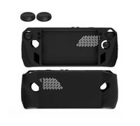 Coque de protection en silicone souple pour console de jeu ASUS ROG Ally avec capuchon à bouton pour accessoires ROG Ally (Noir)