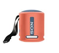 Coque de protection en silicone souple pour Sony SRS-XB100 XB13 - Anti-rayures et anti-poussière - Avec boucle de sangle (orange-rouge)