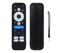 Coque de protection en silicone souple pour télécommande Onn Google TV 4K Pro 2024 et 2025 - Anti-poussière et antidérapante - Noir