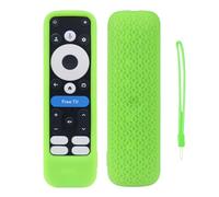 Coque de protection en silicone souple pour télécommande Onn Google TV 4K Pro 2024 et 2025 - Anti-poussière et antidérapante - Vert fluo