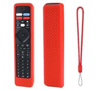 Coque de protection en silicone souple pour télécommande Philips RF-402A NH800UP - Texture antidérapante et anti-chute - Rouge