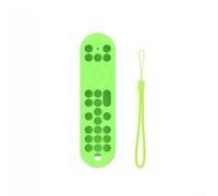 Coque de protection en silicone souple pour télécommande Xumo PR3 Vert | Effet lumineux - Silicone résistant aux chocs - Poignée antidérapante - Bouton précis pour l'accès - Cordon inclus