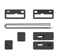 Coque de protection en silicone souple transparente anti-chute pour Kodak Charmera porte-clés pour appareil photo numérique, Noir , Étui de protection