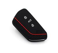 Coque de Protection en Silicone VF élegance et Sécurité pour Clés de Voiture à 3 Bouton (Joker Noir/Rouge)