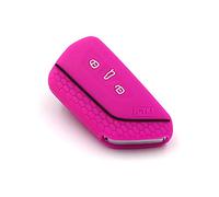 Coque de Protection en Silicone VF élegance et Sécurité pour Clés de Voiture à 3 Bouton (Rose Fluo)