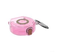 Coque de protection en TPU pour boîtier de charge Oura Ring 5, coque rigide à verrouillage sécurisé, résistante aux rayures, rangement portable pour un usage quotidien (rose)