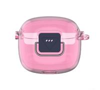 Coque de protection en TPU pour casque sans fil JBL Tune FLEX 2, résistant aux chocs, à l'eau et à la saleté, anti-chute, protection à 360 degrés, rose transparent (violet transparent)