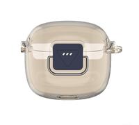 Coque de protection en TPU pour casque sans fil JBL Tune FLEX 2, résistant aux chocs, à l'eau et à la saleté, anti-chute, protection à 360 degrés, rose transparent (gris transparent)