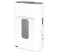 Coque de protection en TPU pour Garmin Varia Vue : étui de lumière de vélo anti-rayures avec poignée douce Noir Blanc Rouge (Noir)