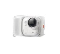 Coque de protection en TPU pour Insta360 GO Ultra Action Camera Coque de protection anti-rayures et anti-chute avec bouchon d'objectif et cordon (Transparent)