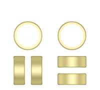 Coque de protection en TPU pour Oura Ring 4 2024 - Coque galvanisée, résistante aux rayures et couleur unie - Disponible en noir, argent, or, or rose (doré, taille S)