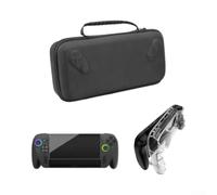 Coque de protection en TPU pour ROG X avec film de protection d'écran pour | Absorption des chocs pour TPU, verre trempé inclus, résistant aux rayures, port précis pour l'accès, noir blanc transparent