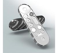 Coque de protection en TPU pour télécommande Google TV Streamer 4K 2024 - Anti-rayures, anti-poussière et antichoc - Noir transparent