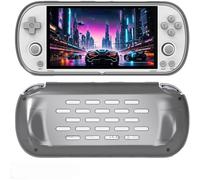 Coque de protection en TPU souple pour Trimui Smart Pro Slim Skin Cover anti-rayures et antichoc Protection complète pour console de jeu (noir translucide)