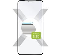 Coque de protection en verre trempé FIXE pour Apple iPhone 12 Pro Max, adhésive sur l'ensemble de l'écran, noire
