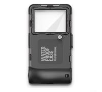 Coque de protection étanche pour téléphone avec fonction écran tactile, profondeur pour la plongée avec tuba, natation, plongée sous-marine, photographie (bleu + orange)