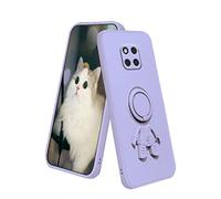 Coque de protection fine compatible avec Huawei Mate 20 Pro avec support de motif astronaute créatif vert, Huawei Mate 20 Pro avec anneau de béquille en silicone résistant aux chocs en TPU souple