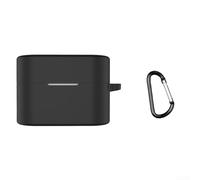 Coque de protection fine en silicone pour écouteurs Sony WF-1000XM6, étanche et absorbant les chocs, avec crochet pour une utilisation quotidienne et extérieure (noir)