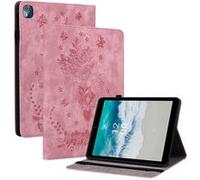 Coque de Protection FLOODKING Compatible Nokia T10 - Antichoc, Support Pliable, Découpes Précises, Légère et Portable, Matériau Premium-Rose Rose